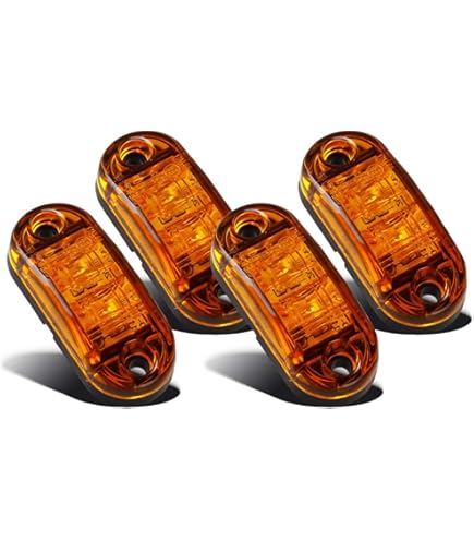 Amazon.com: Partsam Amber Red 2.5